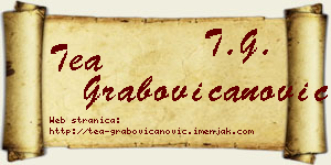 Tea Grabovičanović vizit kartica